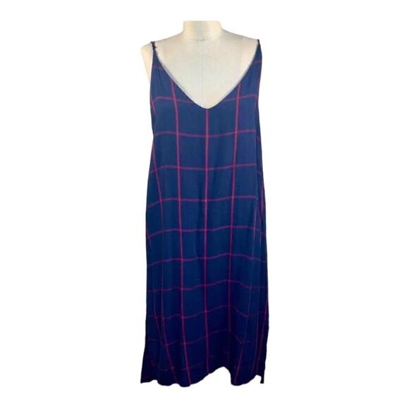 Rails | Suki Plaid Flannel Tartan Tank Slip Dress in Midnight Red | XS - Picture 3 of 10